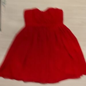 Large Everly Strapless Red Dress
